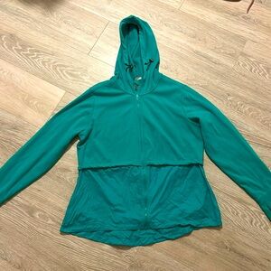 Athletic Works Women's Active Performance Knit Woven Zip Front Jacket